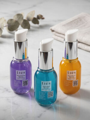 Kit Skin Care Profesional Ties: Vitamina C + Niacinamida + Serum Antiedad (30ml c/u)